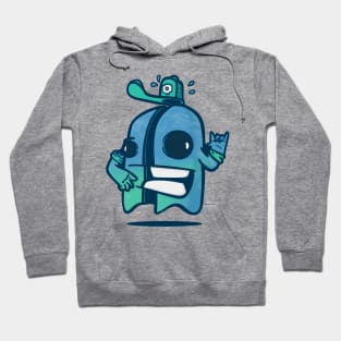 little ghost cut in half Hoodie